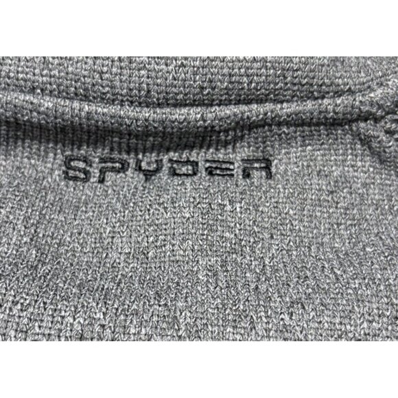 Spyder Men's Jacket Small Gray 1/4 Zip Pullover Mock Sweater - Picture 9 of 10